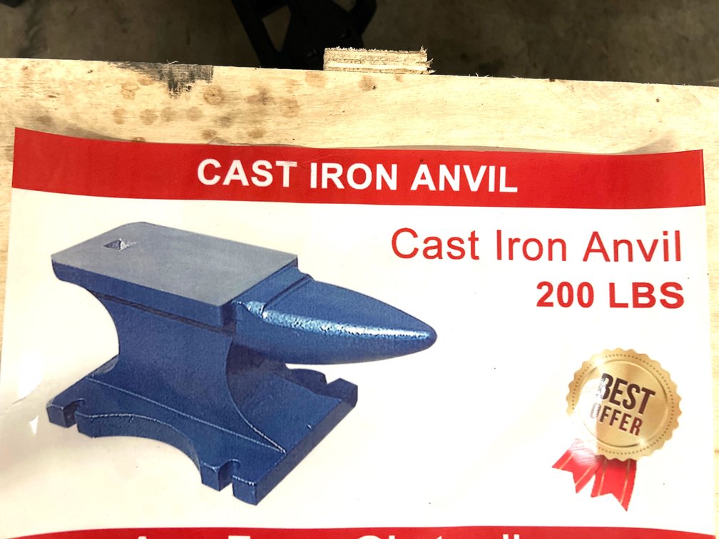 Unused 200lb Cast Iron Anvil