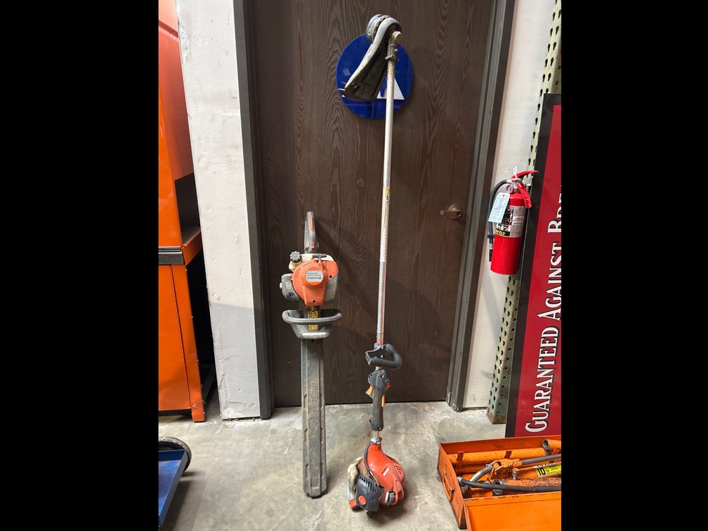 Echo Gas String Trimmer and Husqvarna Gas Hedge Trimmer, 2pcs
