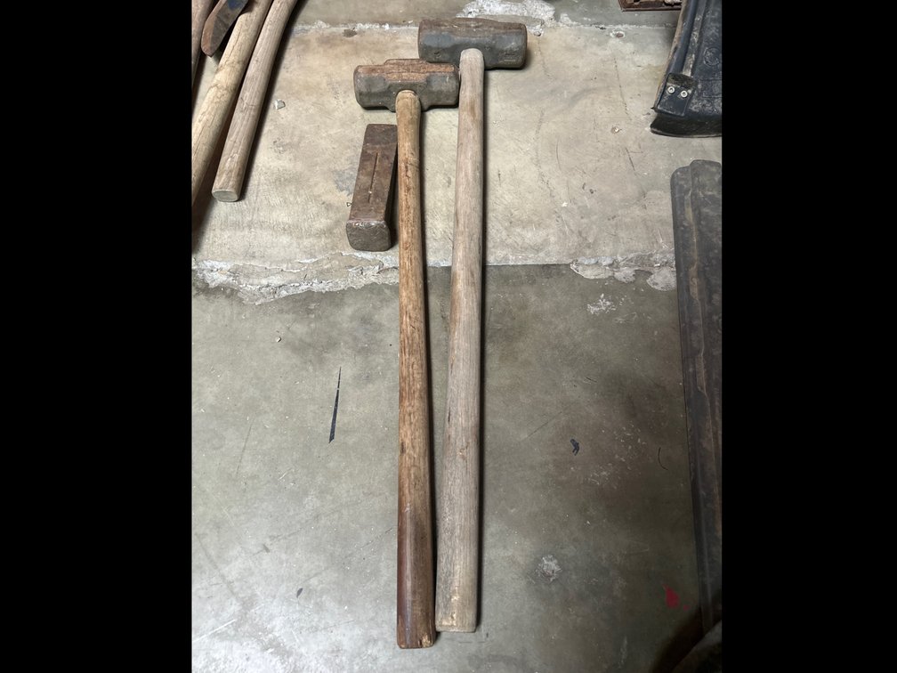 Sledge Hammers and Splitting Wedge, 3pcs