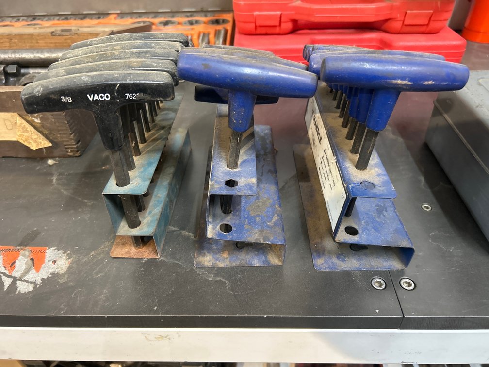T-Handle Hex Key Sets, 3pcs