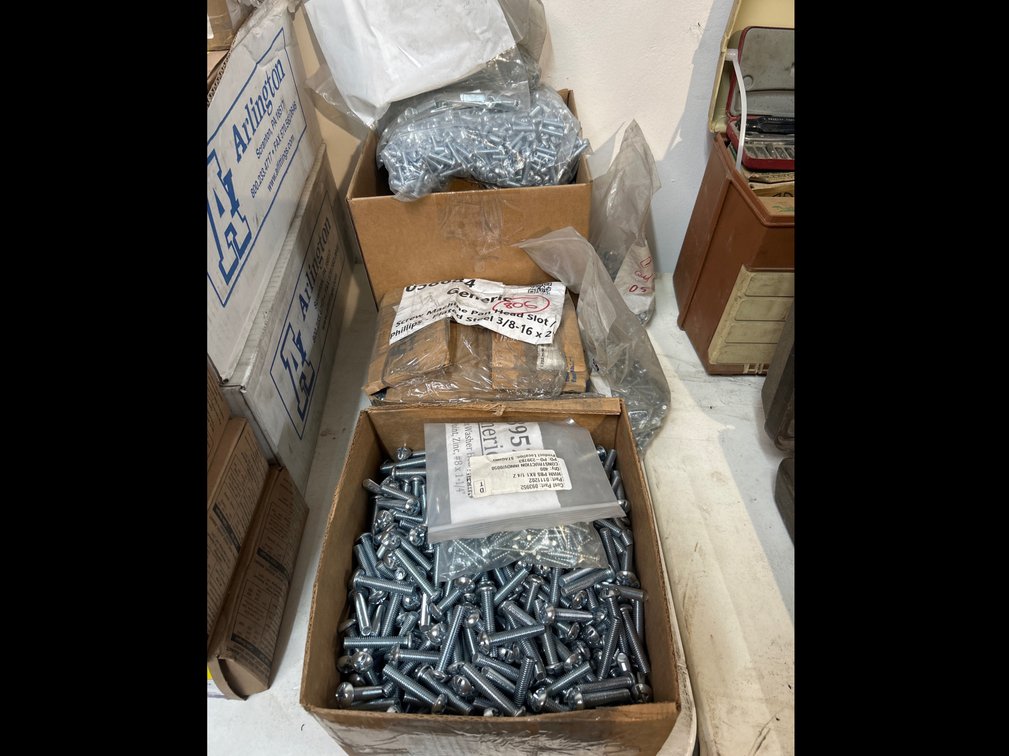 Assorted Bolts, Contents of 3 Boxes
