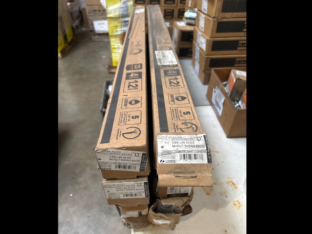Lithonia LED D Strip Lights, 3k Lumen, 48in, 8pcs