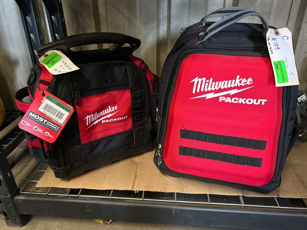 Milwaukee PackOut Back Pack and Tool Bag, 2pcs, inv #c50245, m06166