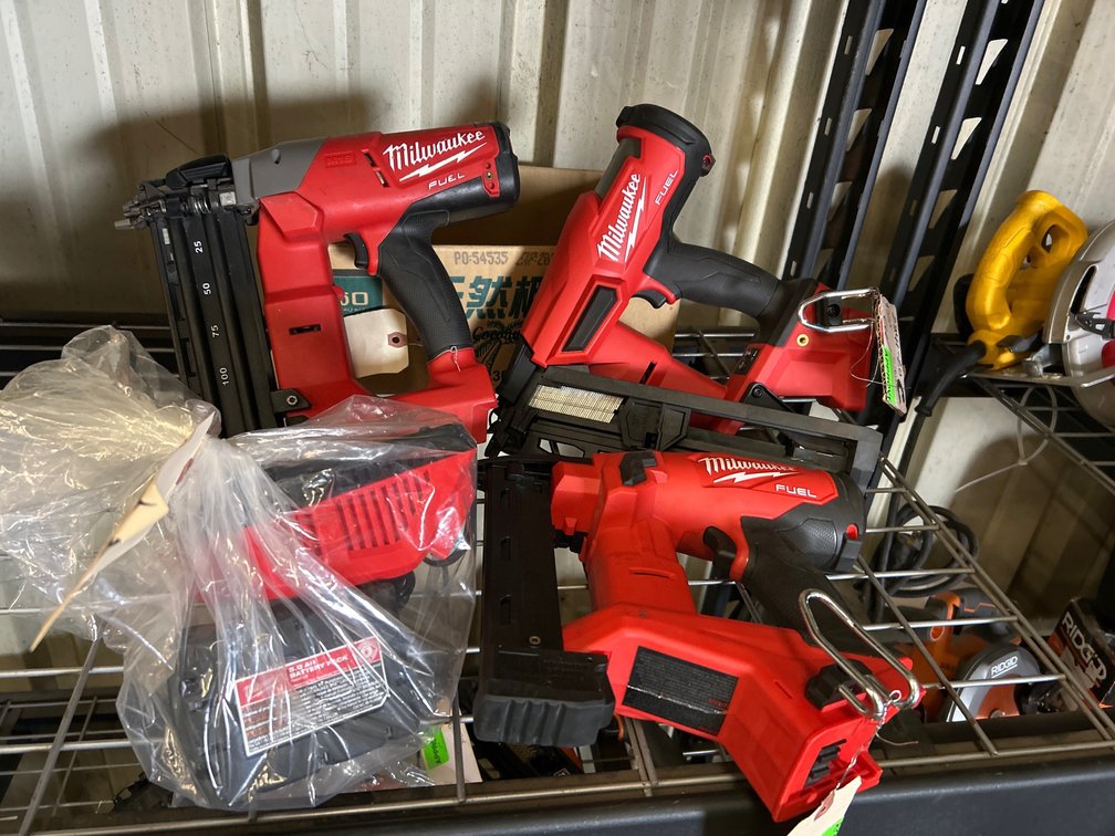Milwaukee M18 Fuel Nailers, includes Battery and Charger, inv #m09bs1186