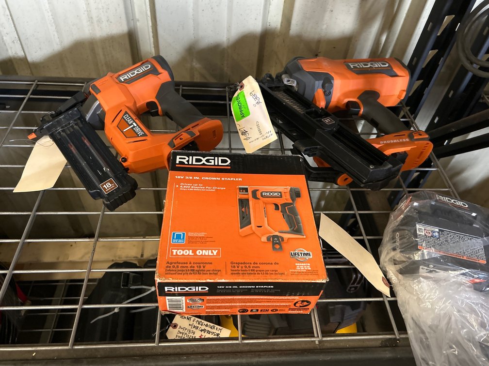 Ridgid 18V Nailers, includes Battery and Charger, inv #m09bs746