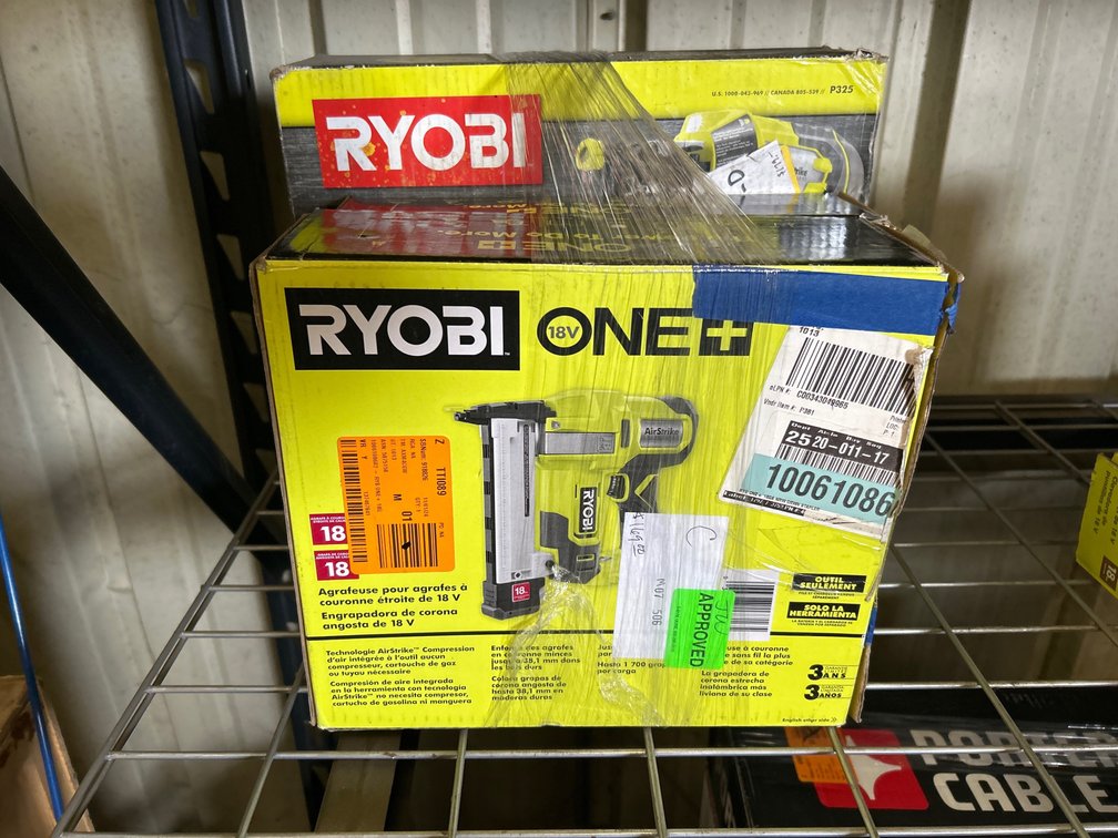 Ryobi 18V Nailers, Tools Only, 3pcs, inv #M09bs434