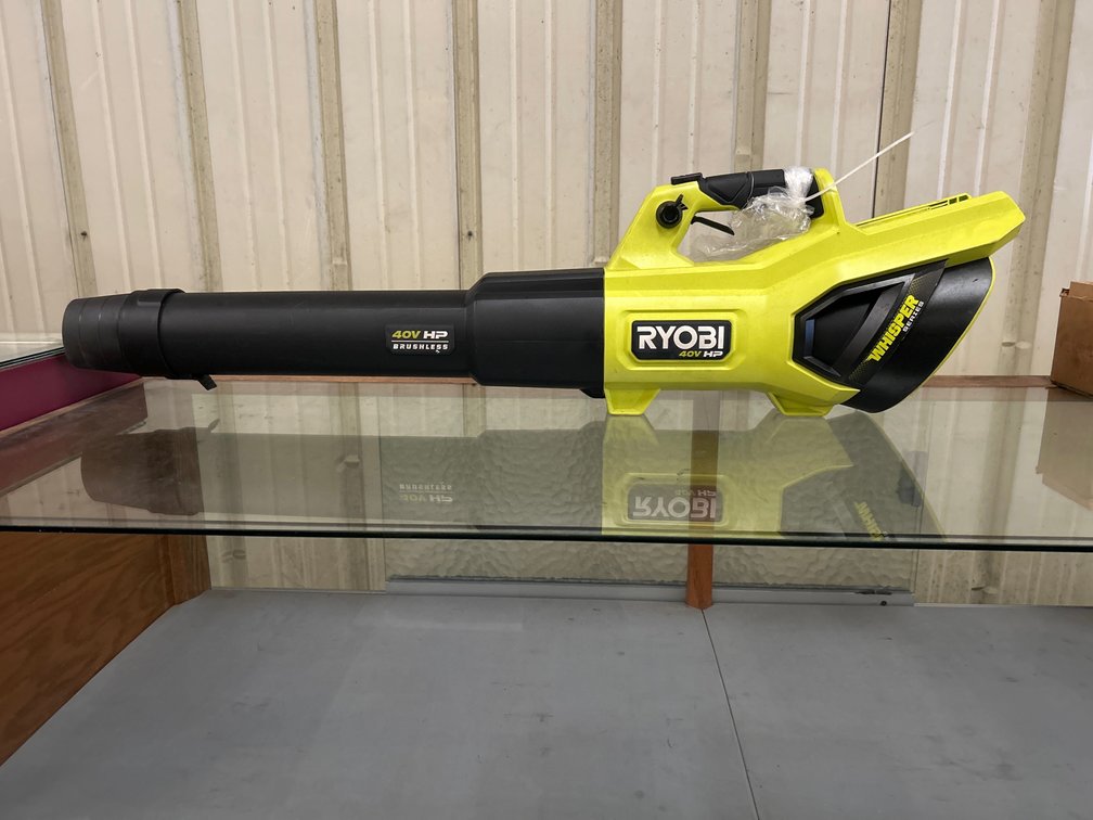 Ryobi 40V HP Brushless Blower, includes Battery and Charger, inv #c50959