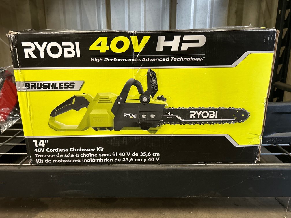 Ryobi 40V HP Chainsaw, 14in Bar, inv #m06077