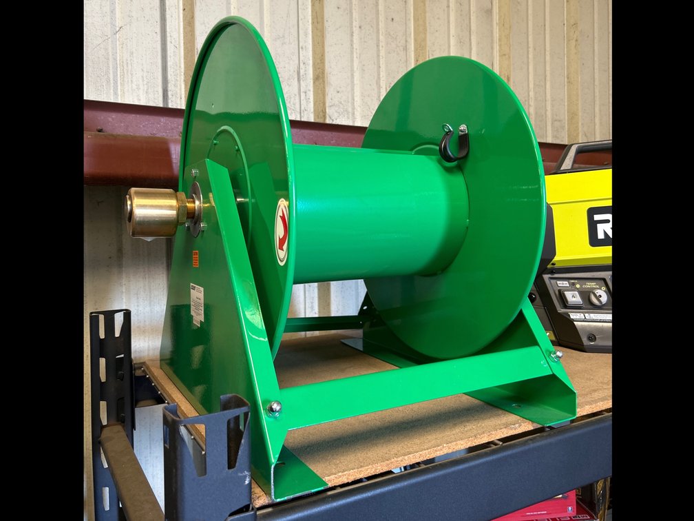 Speedair Hand Crank Hose Reel, 120ft x 3/4in Cap