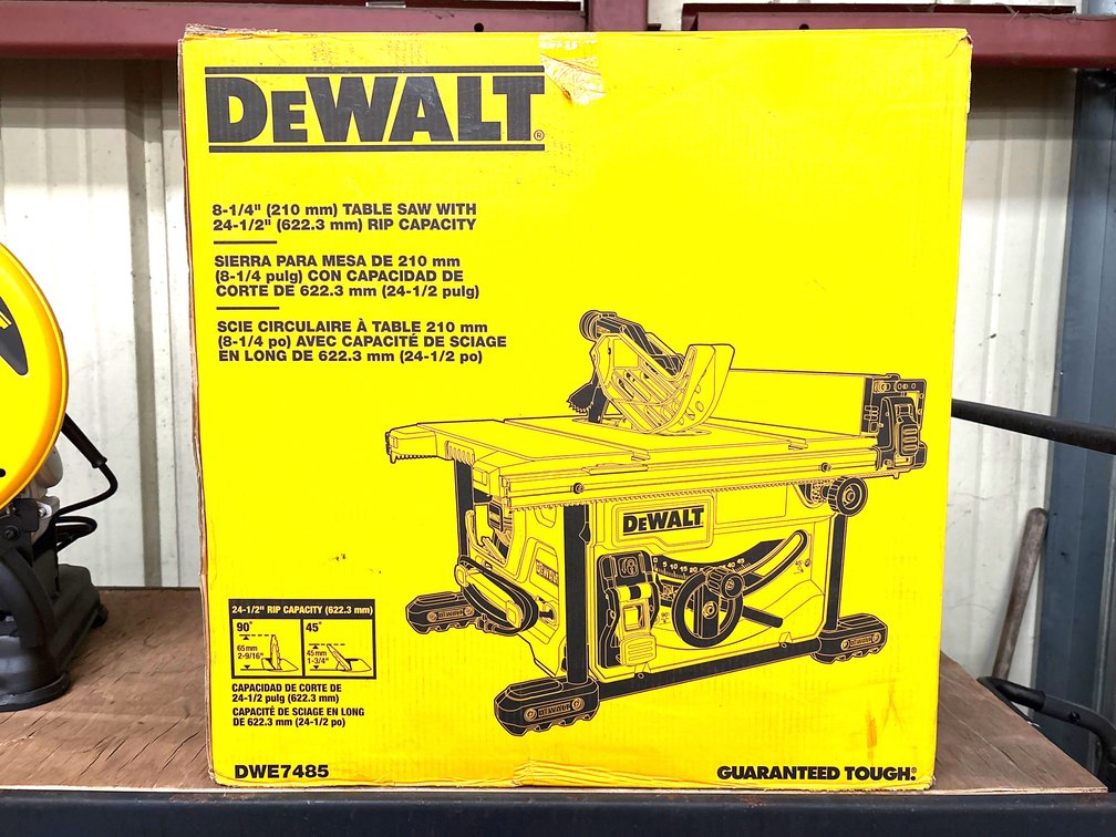 DeWalt 81/4in Table Saw, inv #m141220
