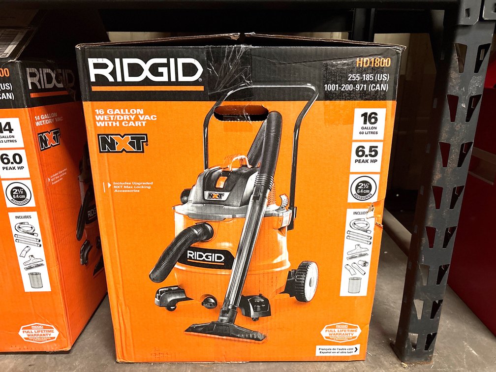 Ridgid 16 Gallon Nxt Wet/Dry Vac