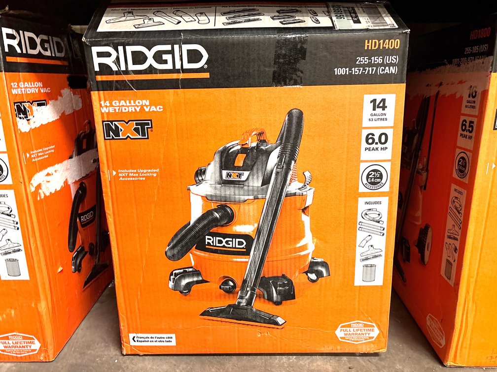 Ridgid 14 Gallon Nxt Wet/Dry Vac