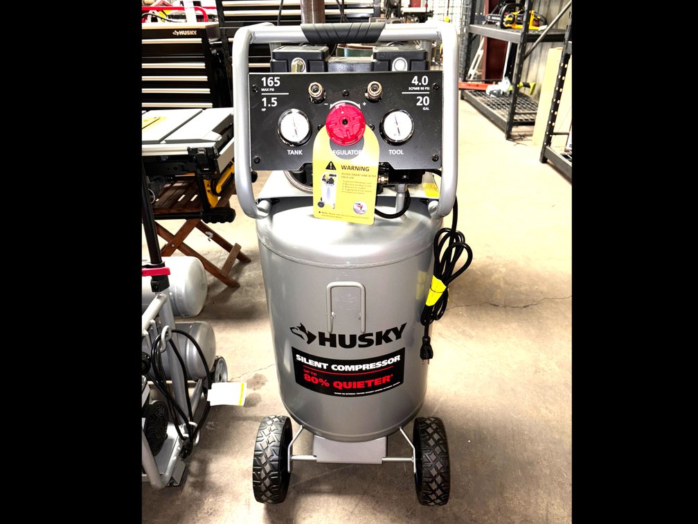 Husky 20 Gallon 165psi Silent Compressor