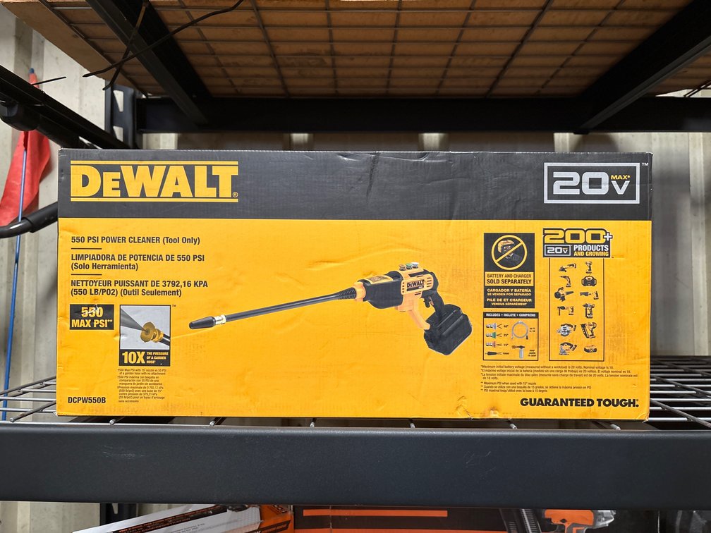 DeWalt 20V 550psi Power Cleaner, Tool Only, m130609