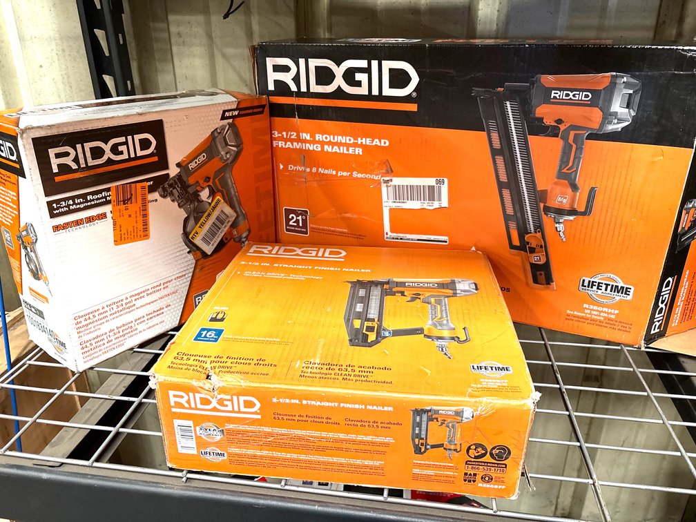 Ridgid Pneumatic Nailers, 3pcs, inv #m130408, m140920, m080296