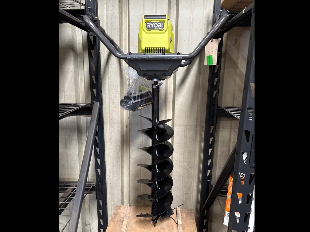 Ryobi 40V HP 8in Auger, includes Battery and Charger, inv #m11479