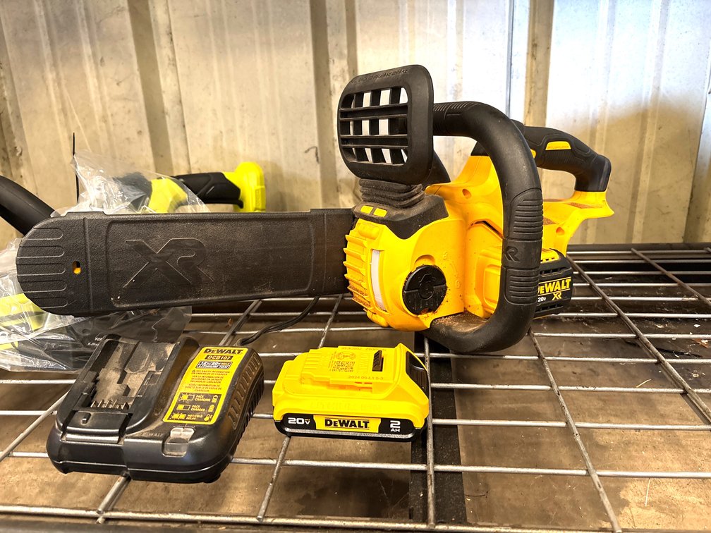 DeWalt 20V Chainsaw, 12in Bar, includes Battery and Charger