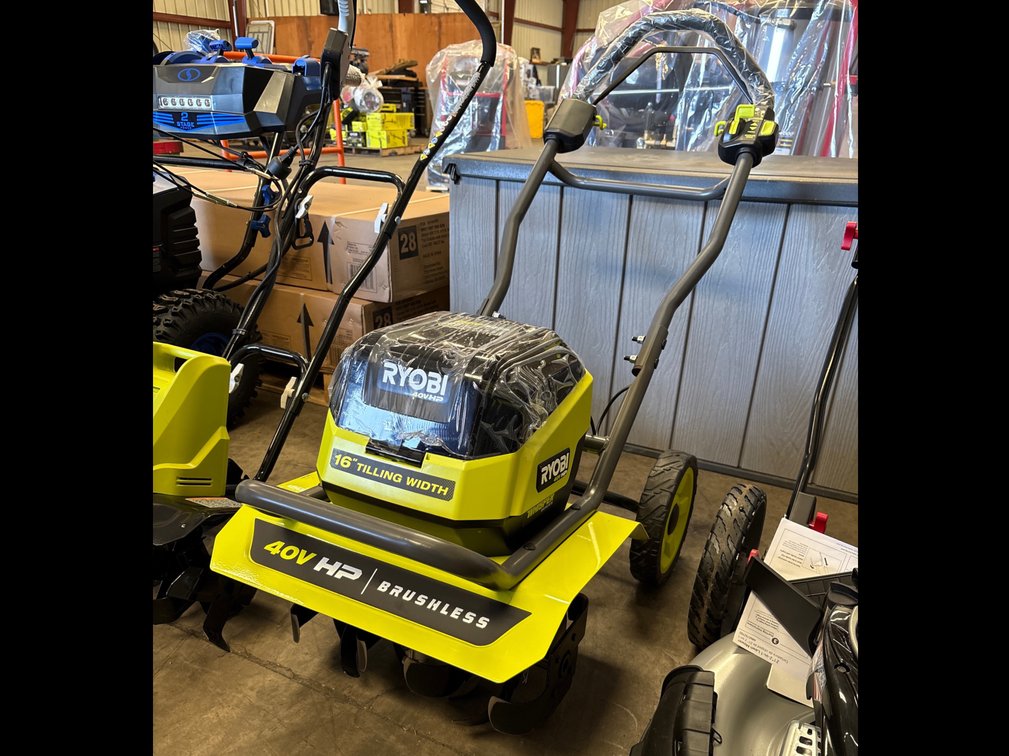 Ryobi 40V HP 16in Tiller, includes Battery and Charger, inv #m141052