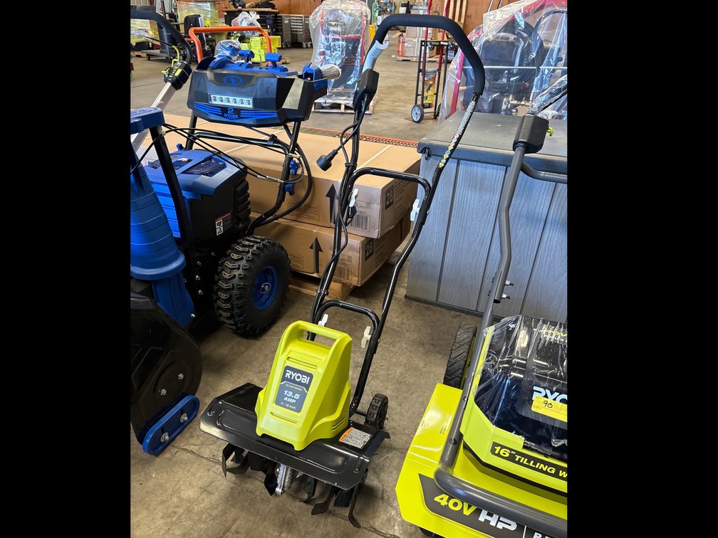 Ryobi 13.5 Amp 11-16in Electric Tiller, inv #m140881