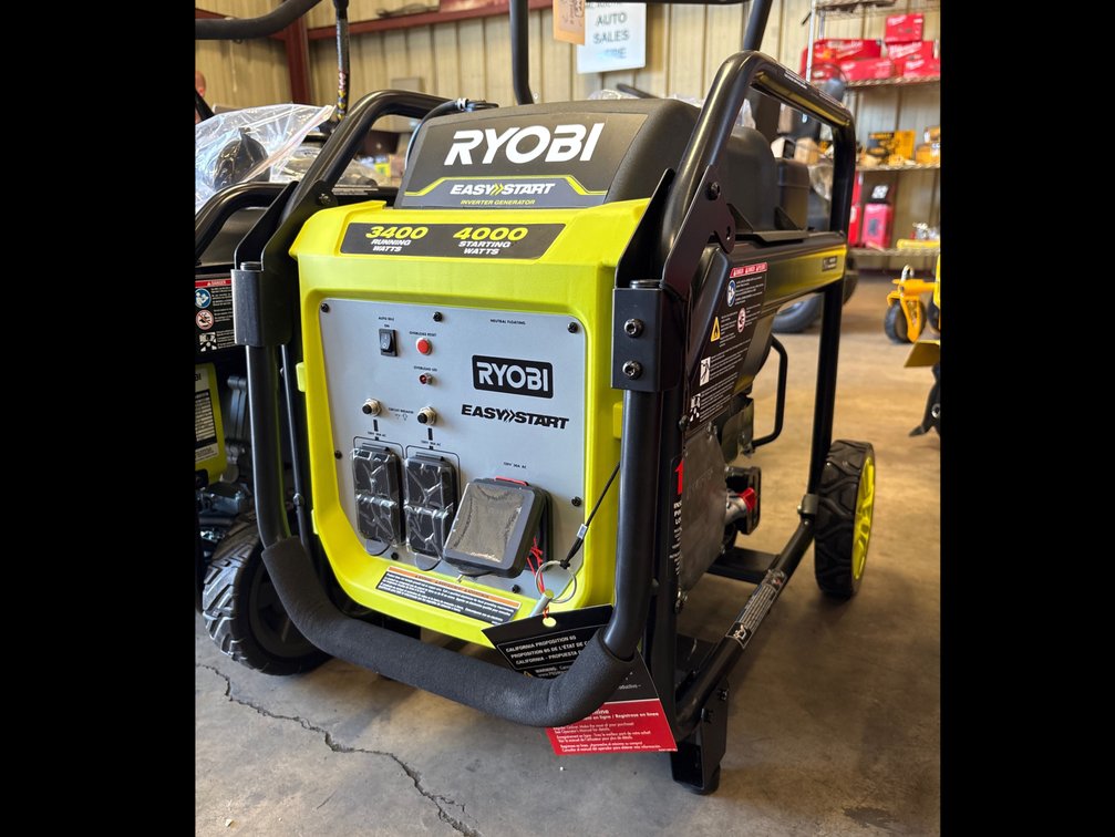Ryobi 4000 Watt Gas Inverter Generator, inv #e0512