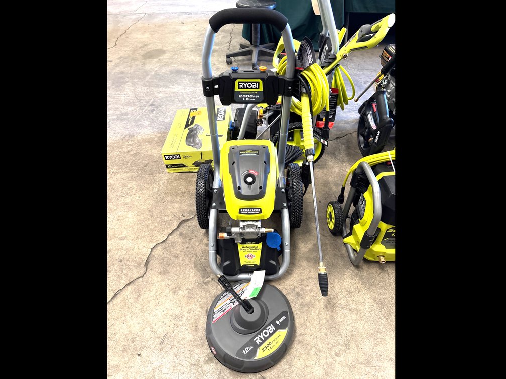 Ryobi 2500psi Electric Pressure Washer w/ 12in Surface Cleaner, inv #b0061
