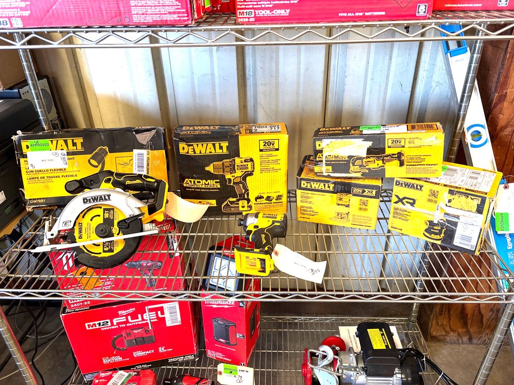 DeWalt 20V Power Tools, 7pcs, includes Battery and Charger, inv #de7tk