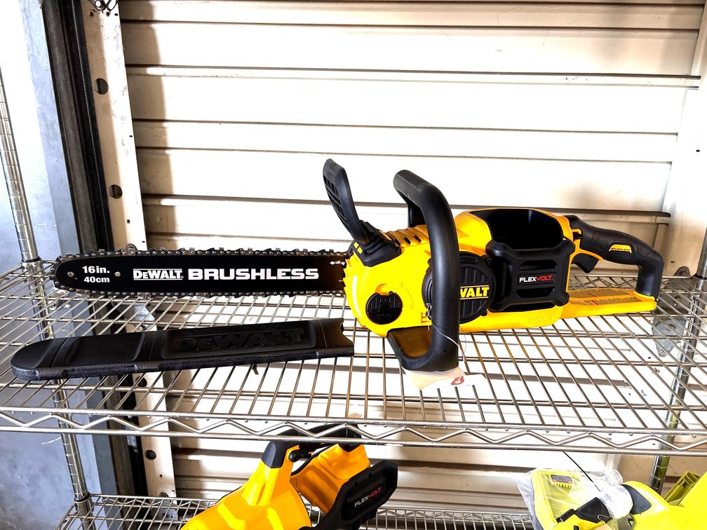DeWalt 60V Chainsaw, 16in Bar, Tool Only, inv #e0202