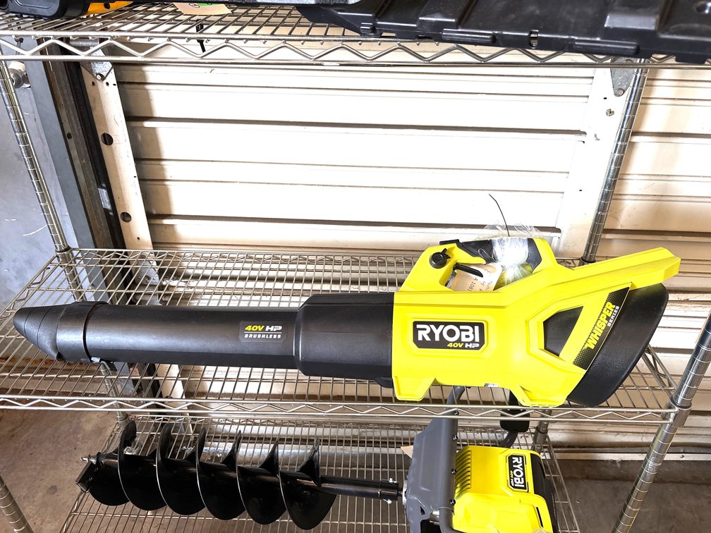 Ryobi 40V HP Blower, Includes Battery and Charger, inv #a1081