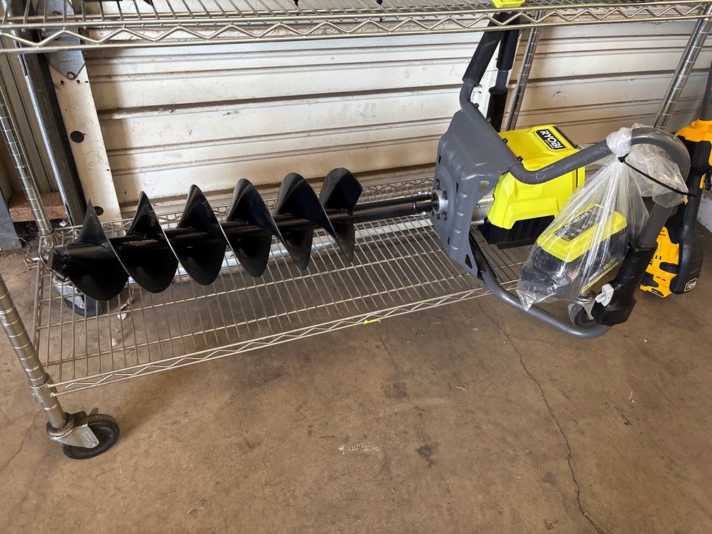 Ryobi 40V HP 8in Auger, includes Battery and Charger, inv #b0476