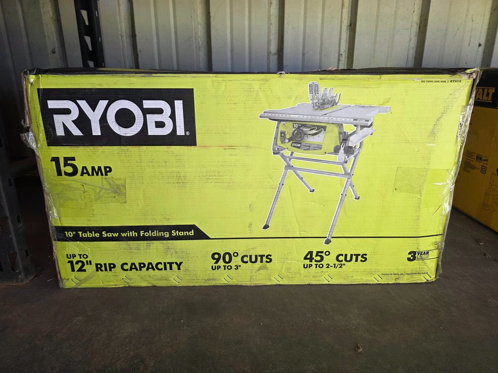 Ryobi 10in Table Saw With Folding Stand, inv #i0963