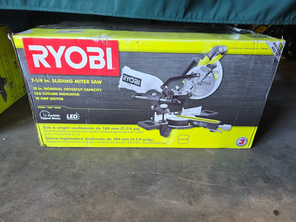 Ryobi 7¼ Sliding Miter Saw, inv #k0615