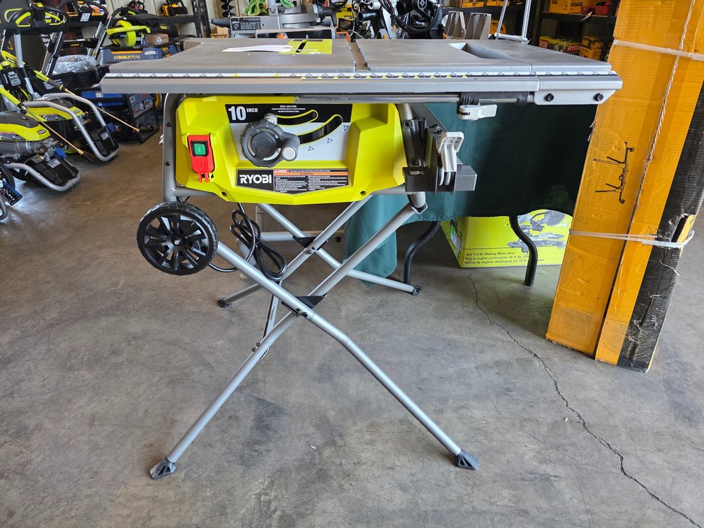 Ryobi 10in Table Saw With Rolling Stand, inv #N0318