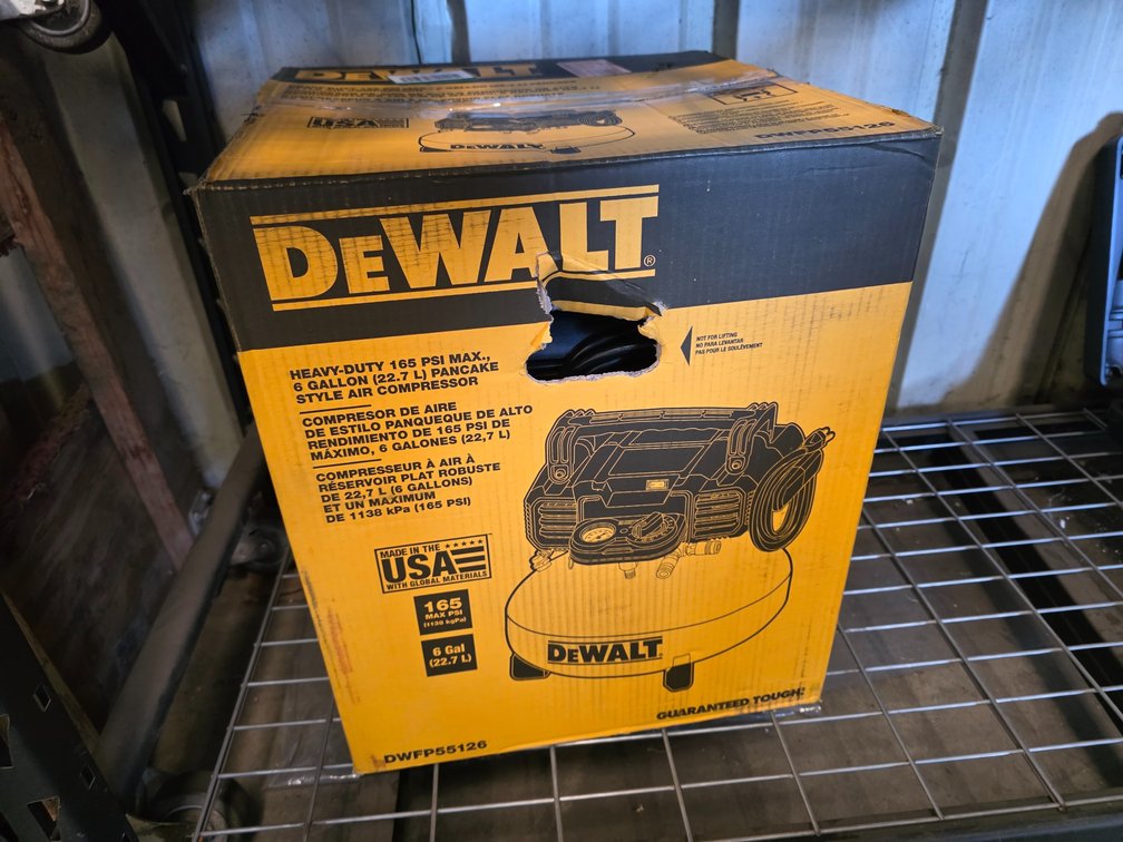 Dewalt 6gal Air Compressor, inv #p0319