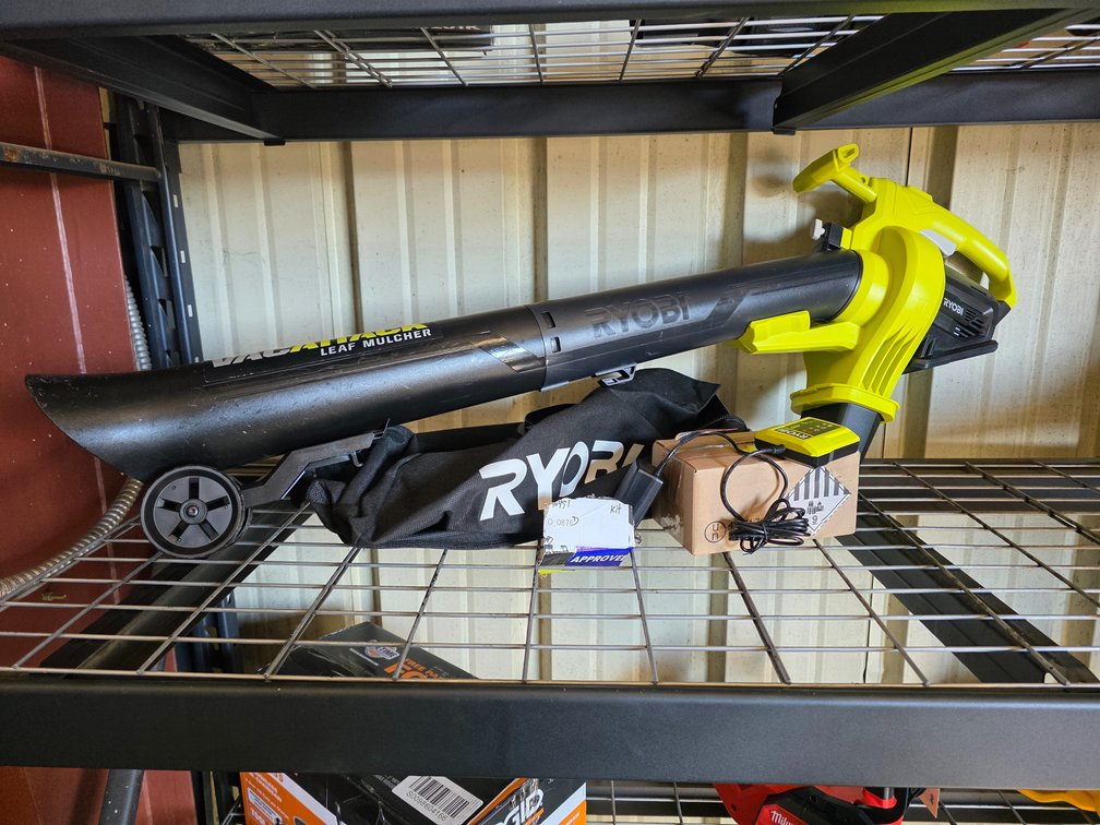 Ryobi 40v Cordless Vac Attack Leaf Mulcher, inv #00876