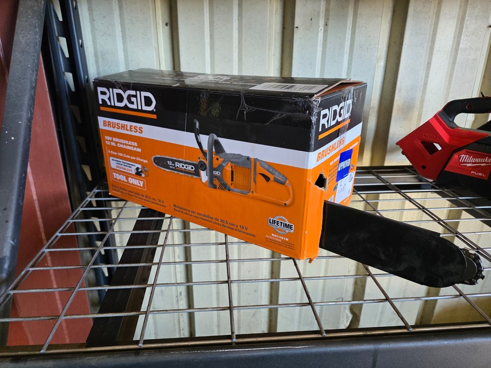 Ridgid 18v Brushless Chainsaw TOOL ONLY, inv #n1352