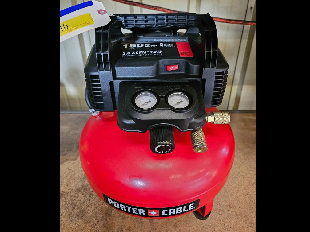 Porter Cable 6gal 150PSI 2.6SCFM Air Compressor, inv#O0679C179