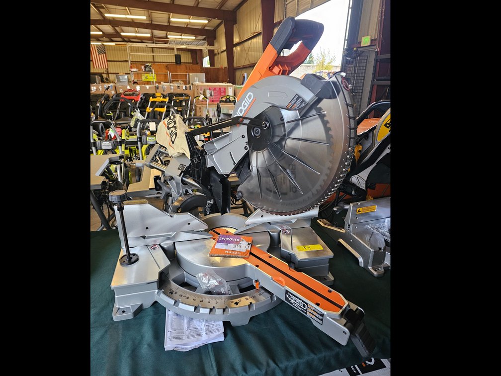 Ridgid Corded 12" Dual Bevel Sliding Miter Saw, inv#Q0868C399