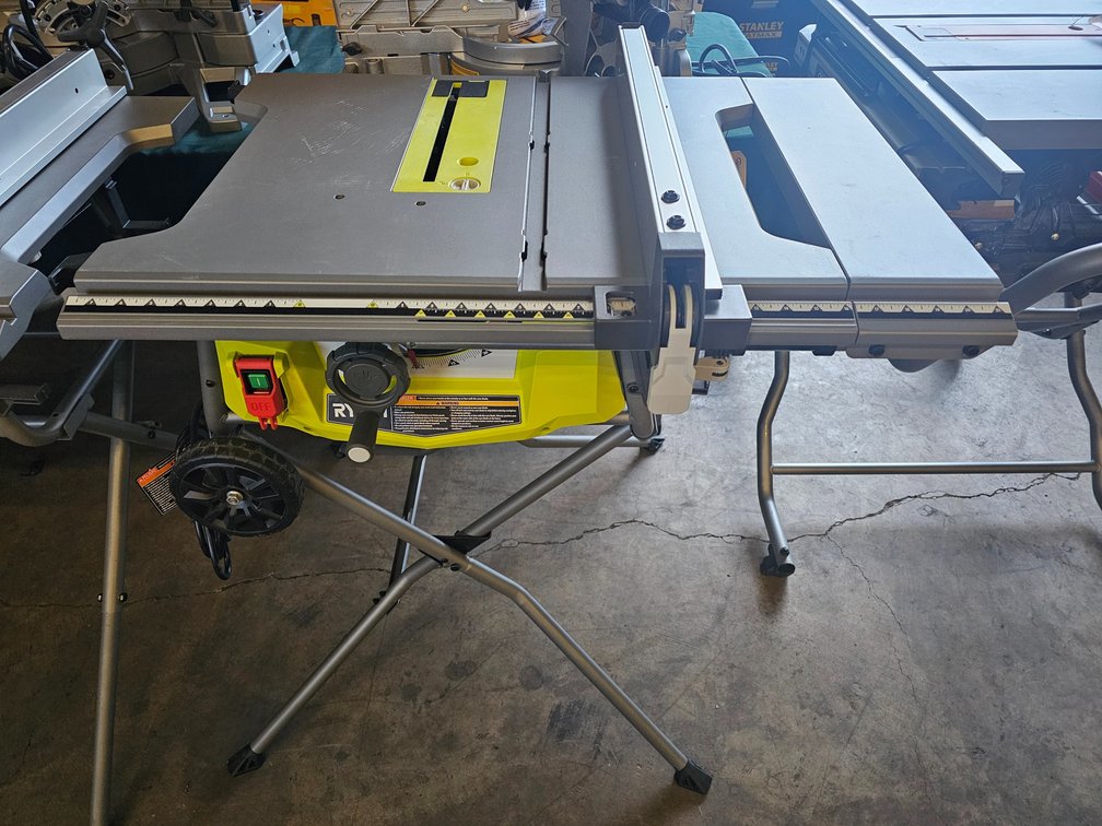 Ryobi 10 in. Expanded Capacity Portable Corded Table Saw w/ Rolling Stand, inv#B1099C329