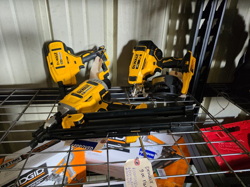 Dewalt 20v 3pc Nailers TOOL ONLY, inv #de31047