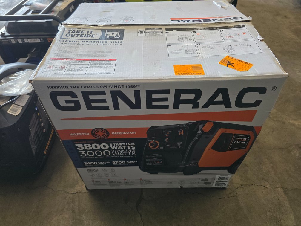 Generac 3800 Watt Generator, inv #r0120