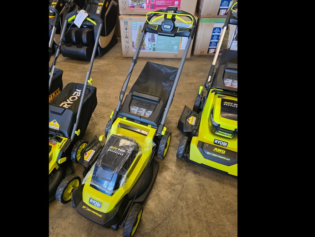 Ryobi 40v Cordless Self Propelled Lawn Mower Includes Battery, inv #p1073
