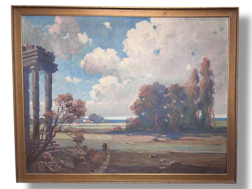 Eugene Gilboe - Signed c.1924 - Oil on Canvas Landscape 30”L x 37.5”W