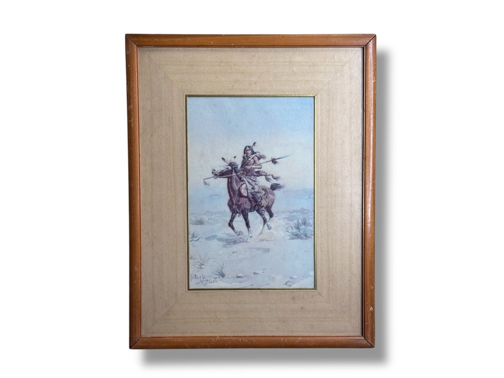 Charles M. Russell “Nobleman of the Plains” 1899 (Vintage Print)
