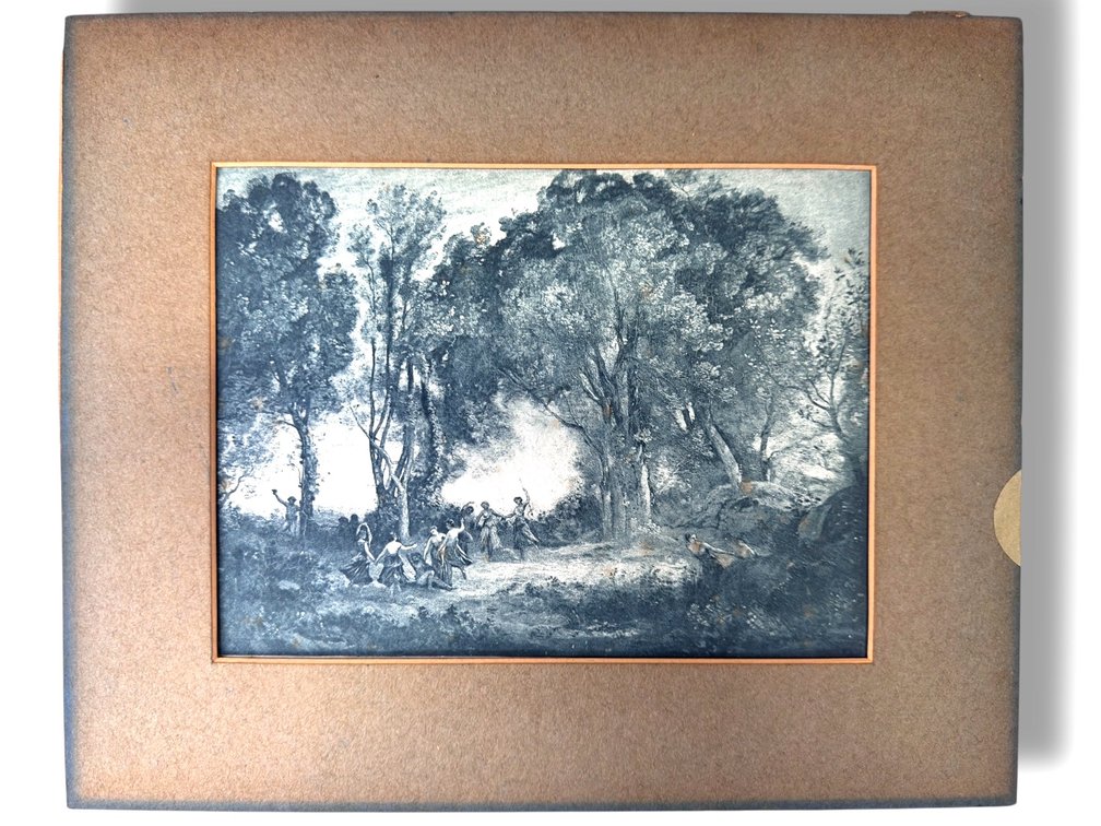 “Morning, the Dance of the Nymphs” Print by Jean-Baptiste-Camille Corot 11”L x 13”W
