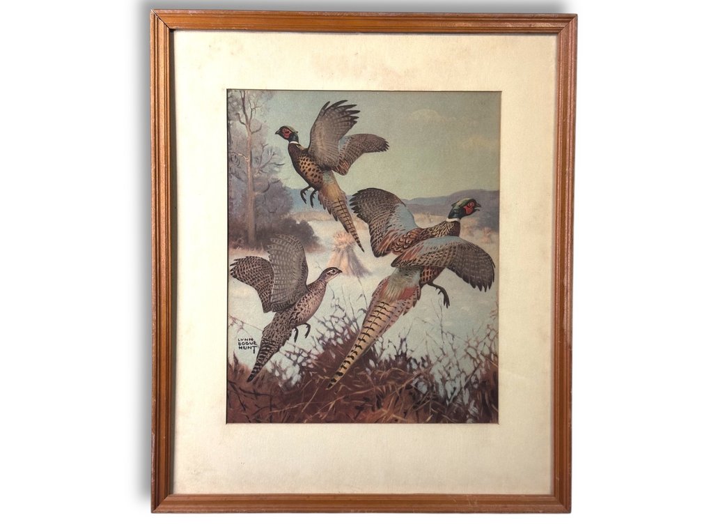 Lynn Bogue Hunt “Game Birds” Lithograph 14.25”L x 12”W