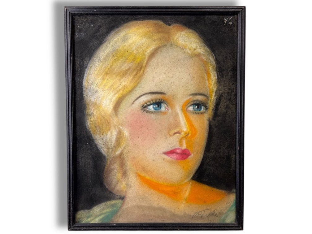 Signed Original Pastel Portrait 14.75”L x 11.5”W
