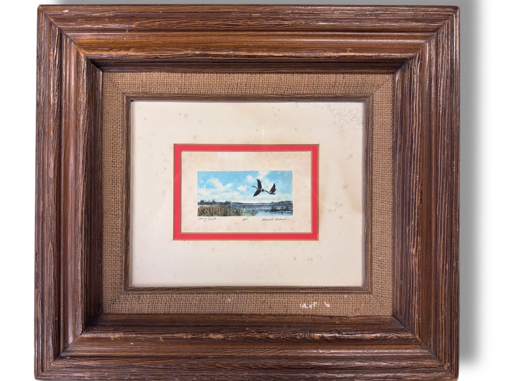 Gualo H. Lubeck “Going South” Artist Proof Signed 15”L x 17”W