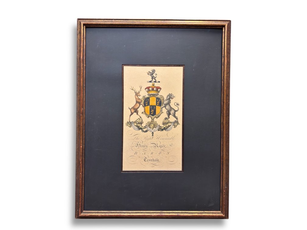Coat of Arms “Roper” - Barons Teynham in the Peerage of England (1616) 31.5”L x 24”W