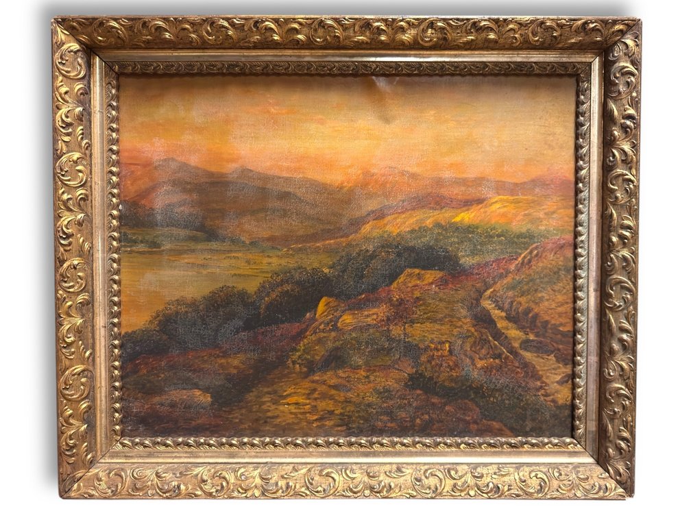 Late 19th Century - Original Oil on Canvas Landscape, 23”L x 27”W