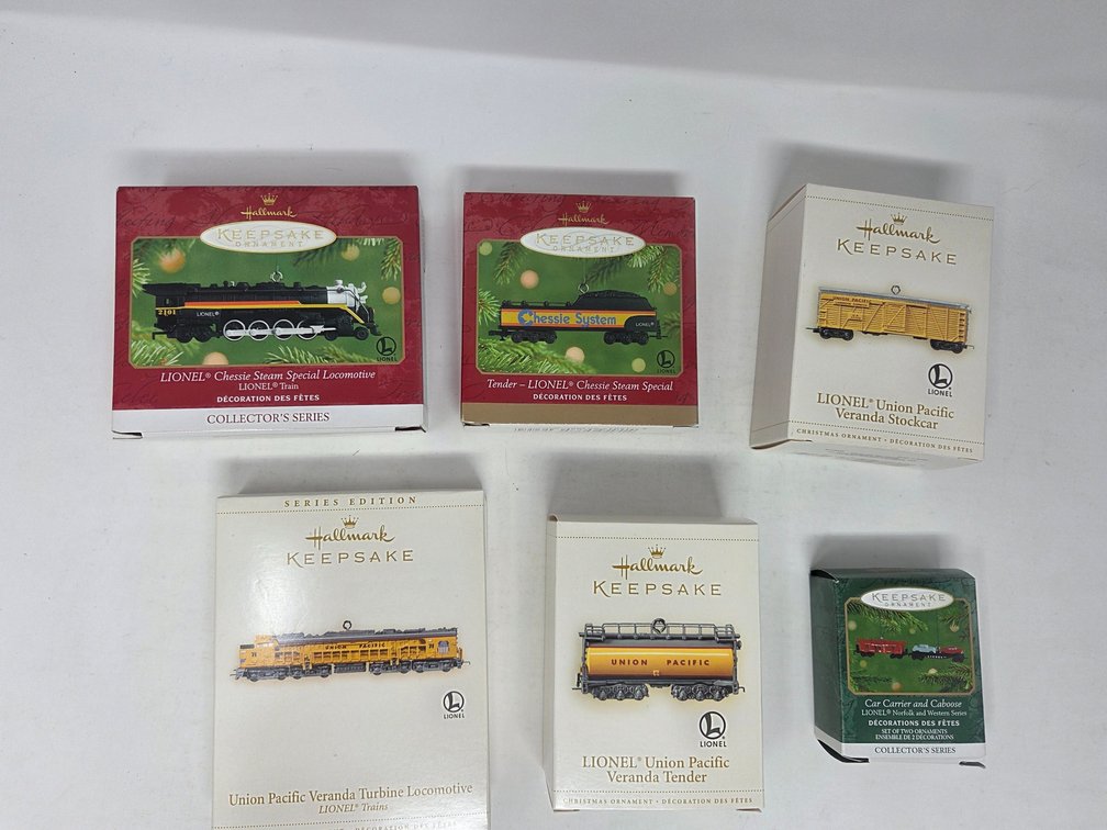 6 Assortment of Hallmark Trains